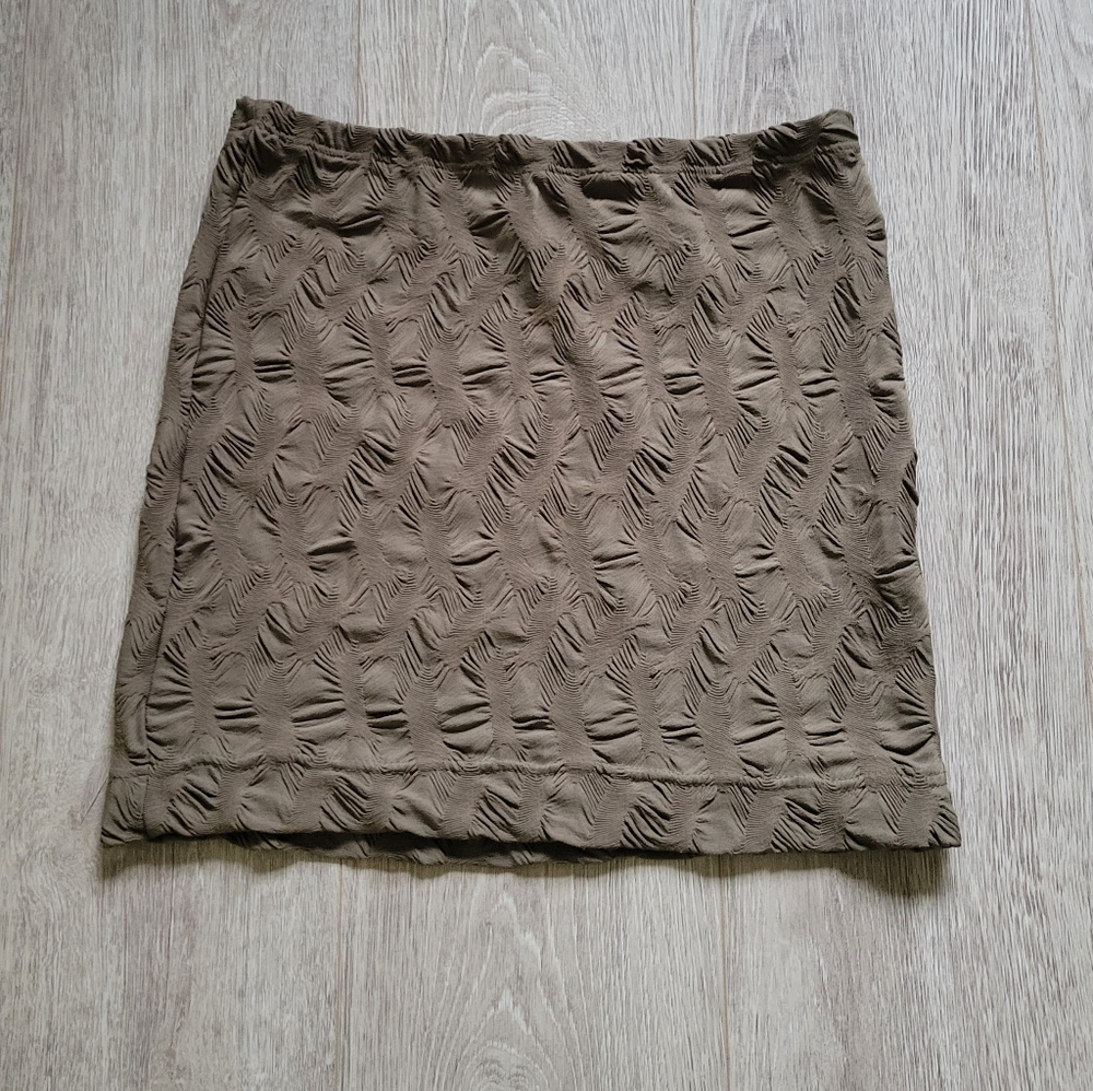 H&M Green Elastic Waist Mini skirt sz S